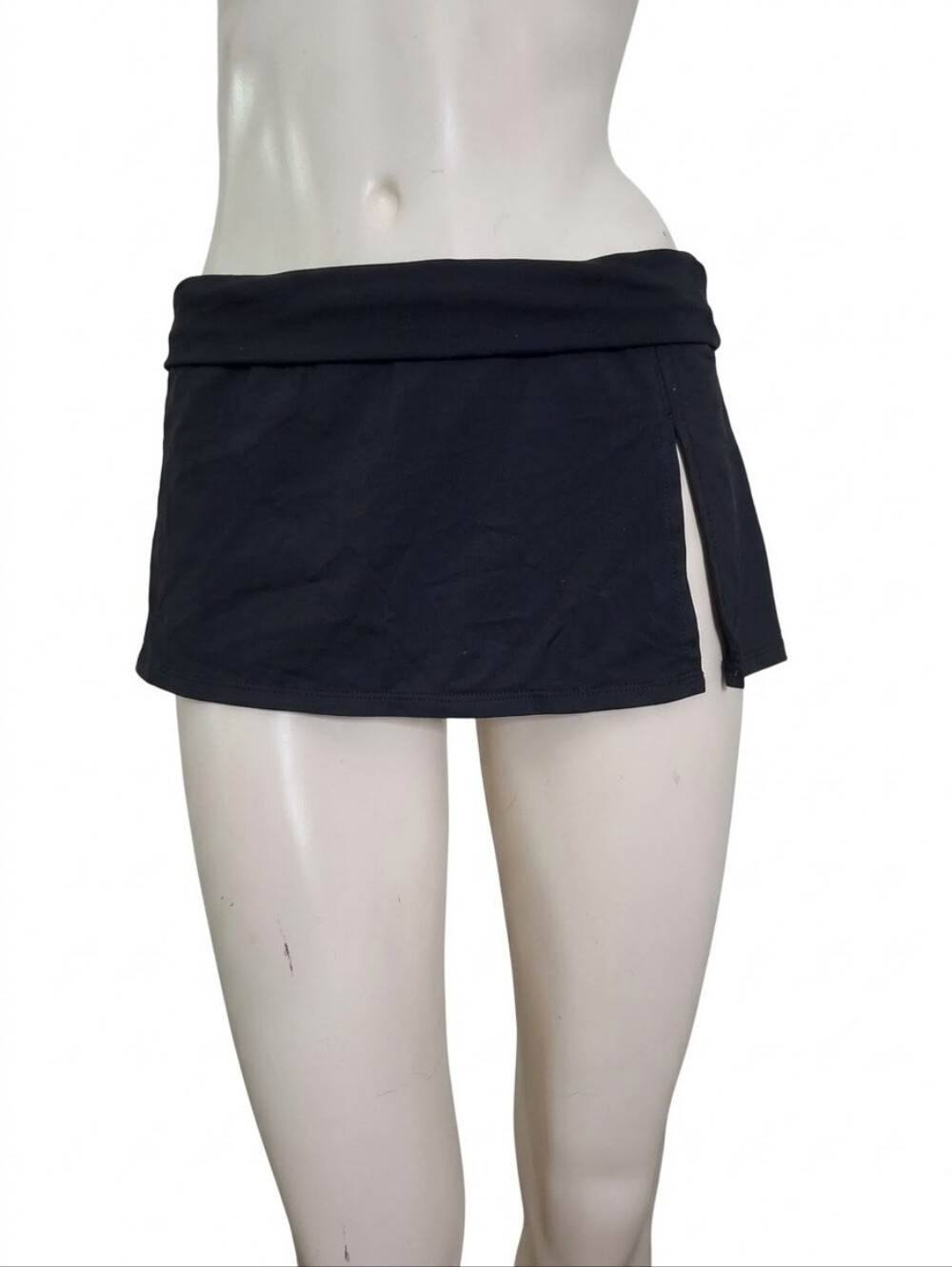 La Blanca Skirted Bikini Bottom Size 8 Black
